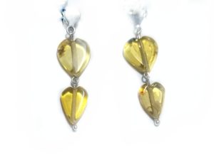 ARETES AMBAR CORAZON