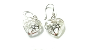 ARETES CORAZON CALADO