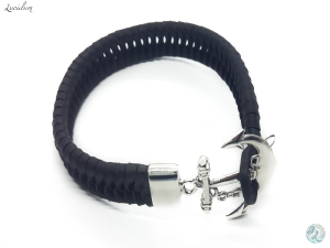 PULSERA ANCLA CUERO