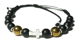 PULSERA CRUZ PIEDRAS