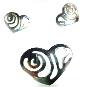 CONJUNTO CORAZON CALADO